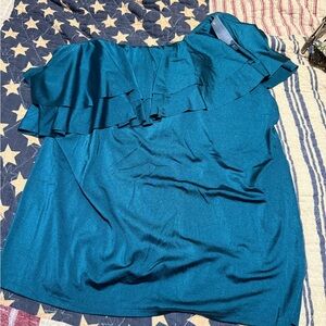 Cacique Teal Swim Top